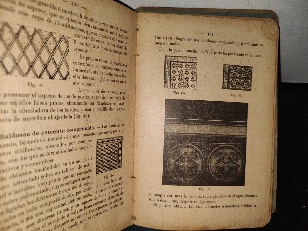 64- Pequeña Enciclopedia Práctica De Construcción 8. Pintura, Vidriería, Decoración, Empedrados, Embaldosados - Antonio Aguirre - 1899