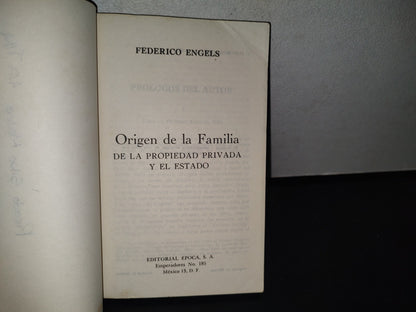 80- Marx Y Engels. El Origen De La Familia, La Propiedad Privada Y El Estado