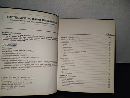 158- Los Océanos. Biblioteca Salvat De Grandes Temas - 1975