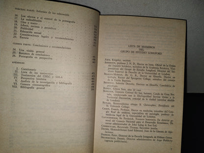 209- La Pornografía. Informe Longford - Ediciones Grijalbo, S. A. - 1975