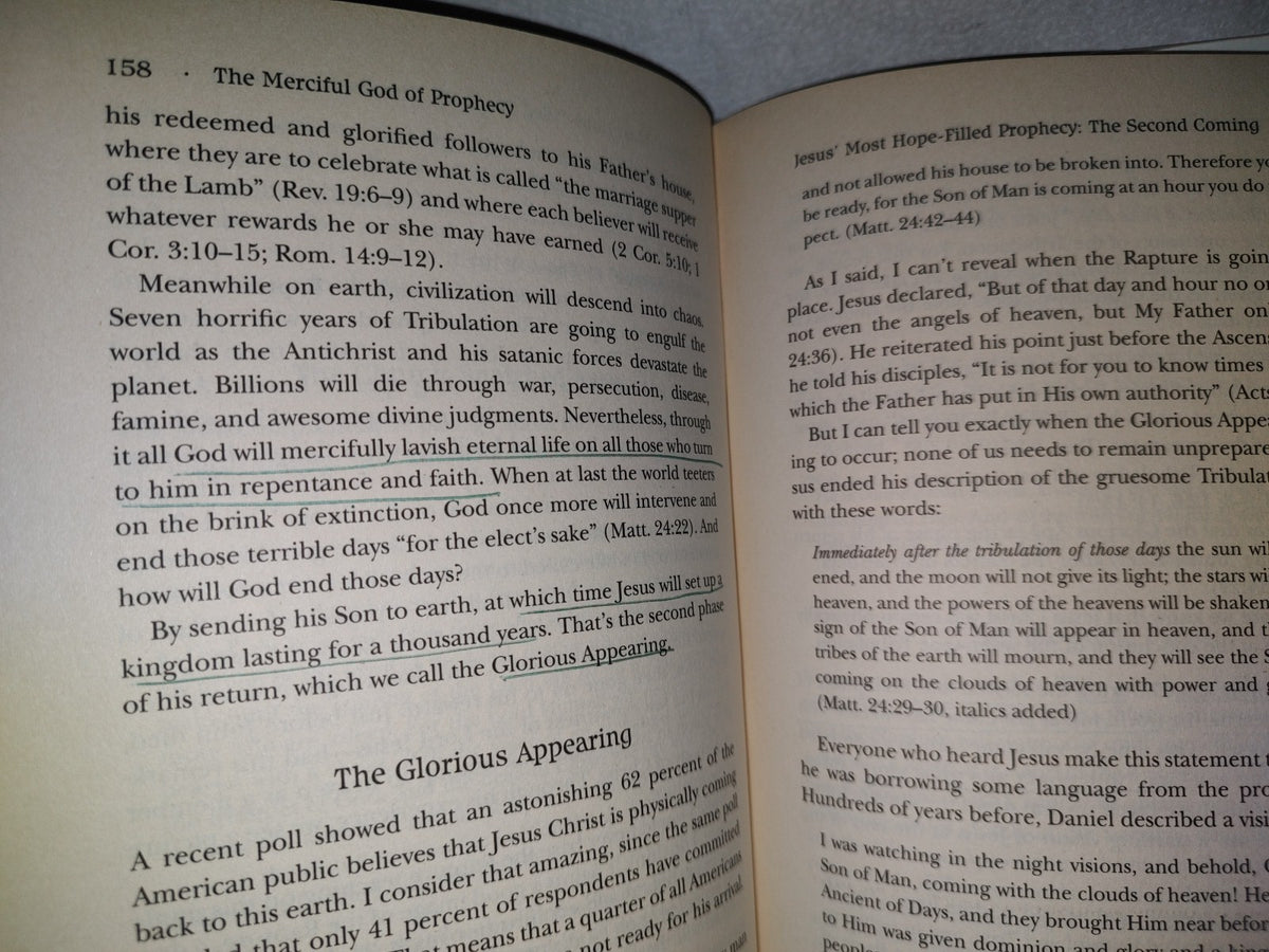 153- The Merciful God Of Prophecy. His Loving Plan For You In The End Times - Tim Lahaye - First Warner Books Printing: October 2002