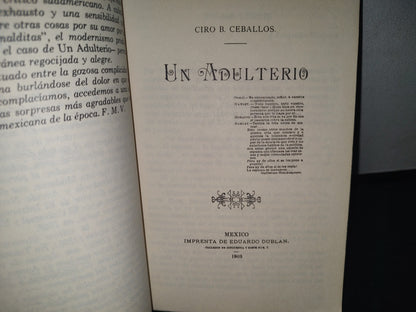 34- La Matraca. Un Adulterio - Ciro B. Ceballos