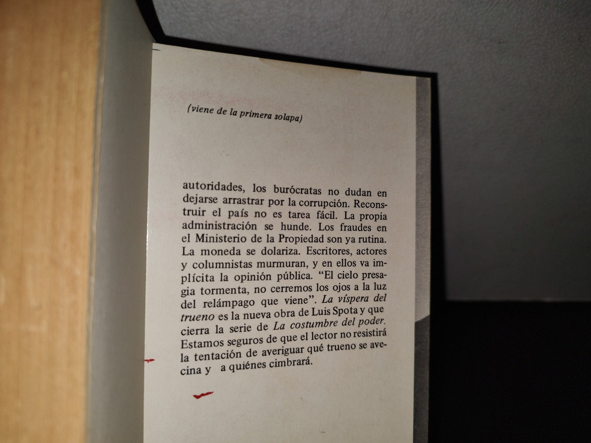188- Spota. Las Vísperas Del Triunfo, Editorial Grijalbo, 1980