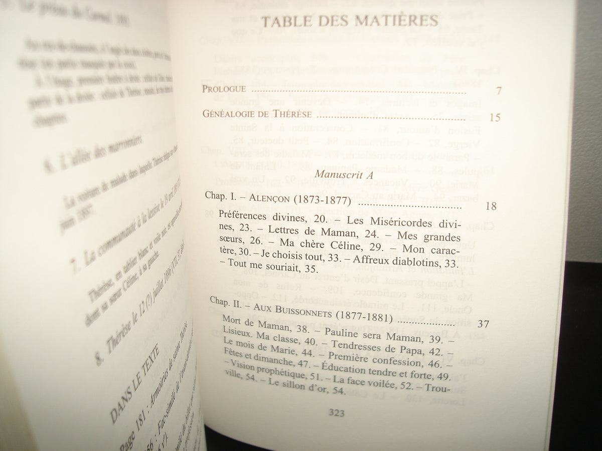 7- Francés - Sainte Therese. Histoire D'Une Ame. Manuscrits Autobiographiques