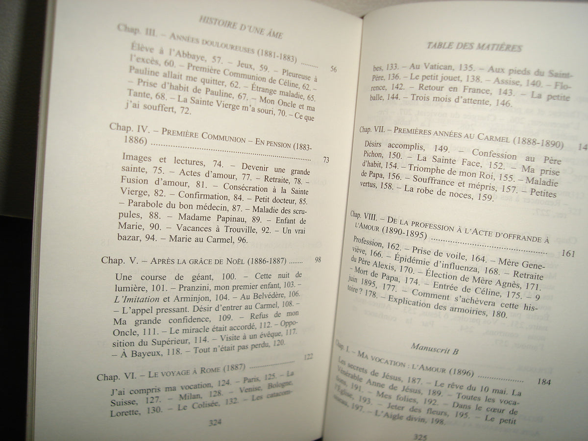 7- Francés - Sainte Therese. Histoire D'Une Ame. Manuscrits Autobiographiques