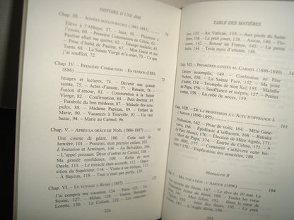 7- Francés - Sainte Therese. Histoire D'Une Ame. Manuscrits Autobiographiques