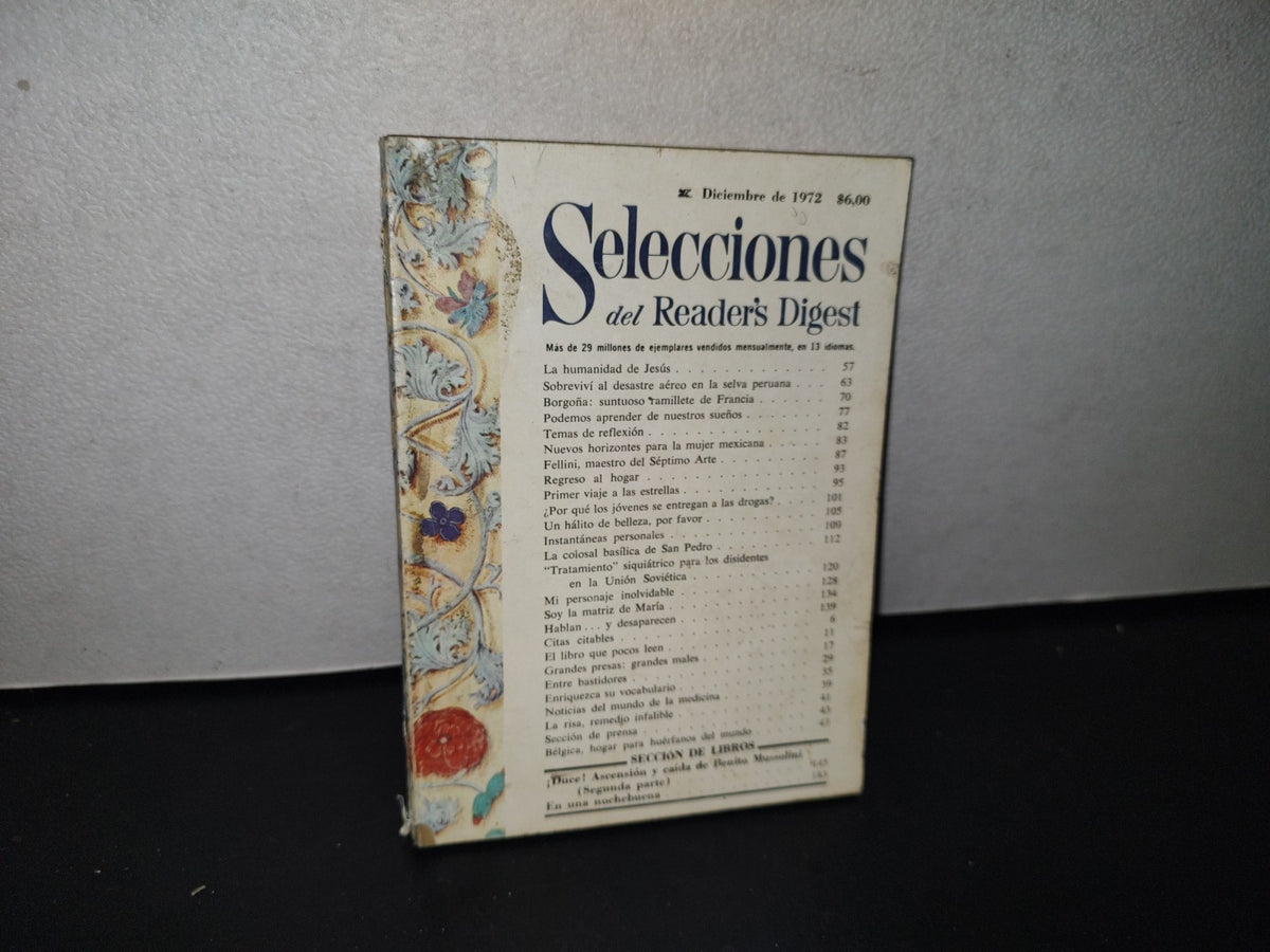 89- Revista Selecciones. La Humanidad De Jesús - Diciembre 1972