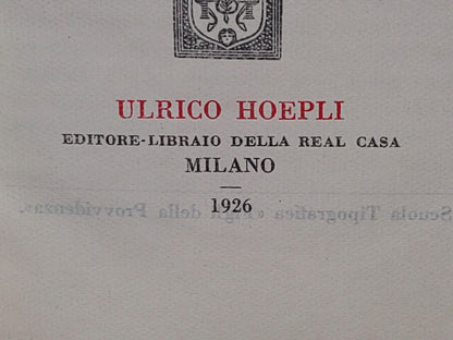128- I Fioretti Di San Francesco. Ulrico Hoepli. Editore-Libraio Della Real Casa. Milano 1926