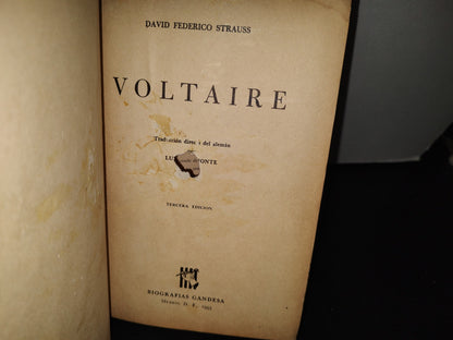 75- Voltaire - David Federico Strauss - Biografías Grandesa 1954