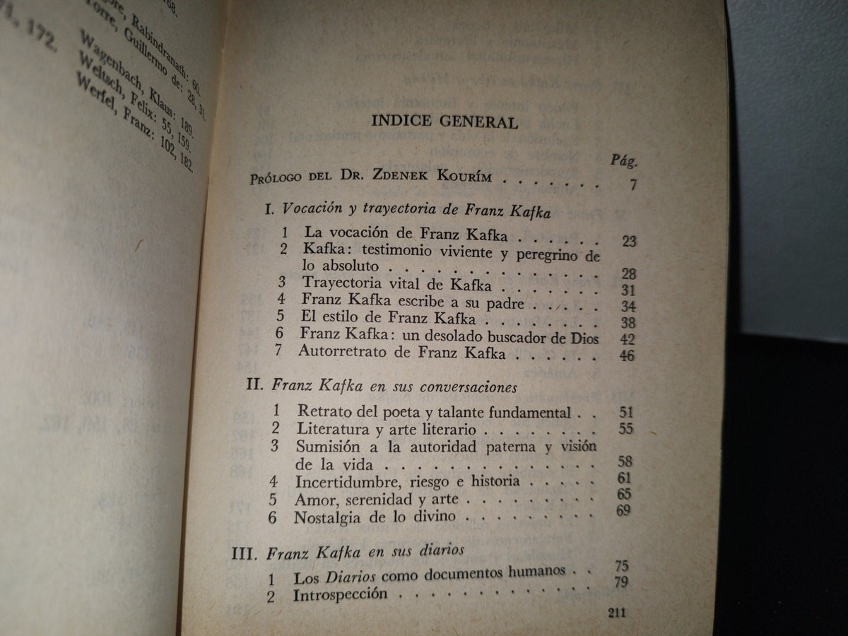 84- La Cosmovisión De Franz Kafka - Agustín Basave Fernández Del Valle - Primera Edición 1977
