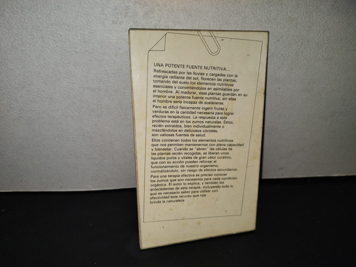 158- Terapia Completa Con Zumo De Frutas Y Verduras - Susan E. Charmine - 1981