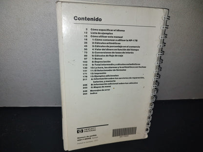 66- Hewlett Packard. Business Calculator. Manual Del Propietario. Hp-17B - Primera Edición 1987