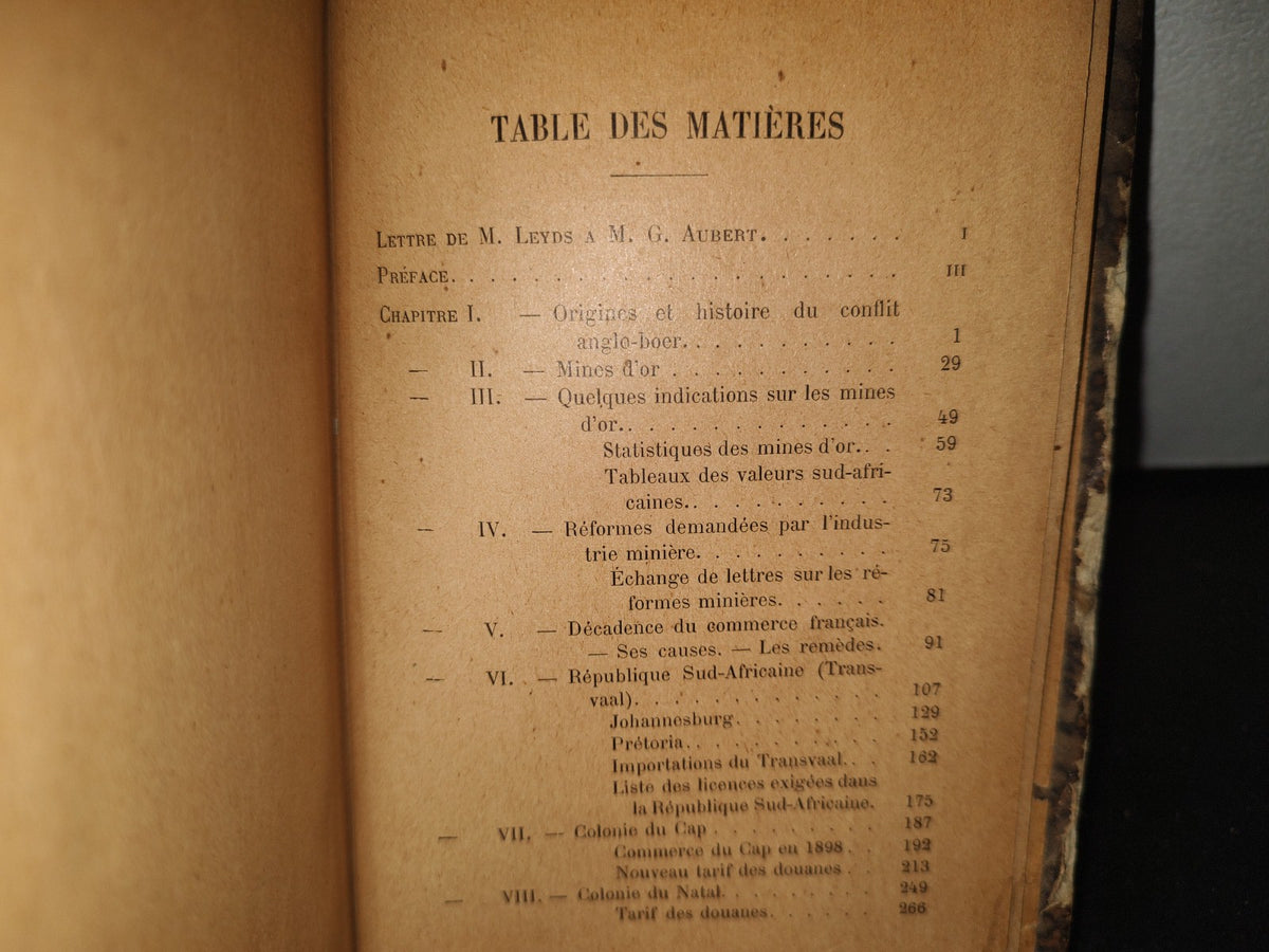 60- Francés- Le Transvaal Et L'Angleterre En Afrique Du Sud - Georges Aubert - Première Édition 1899