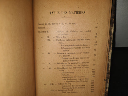 60- Francés- Le Transvaal Et L'Angleterre En Afrique Du Sud - Georges Aubert - Première Édition 1899