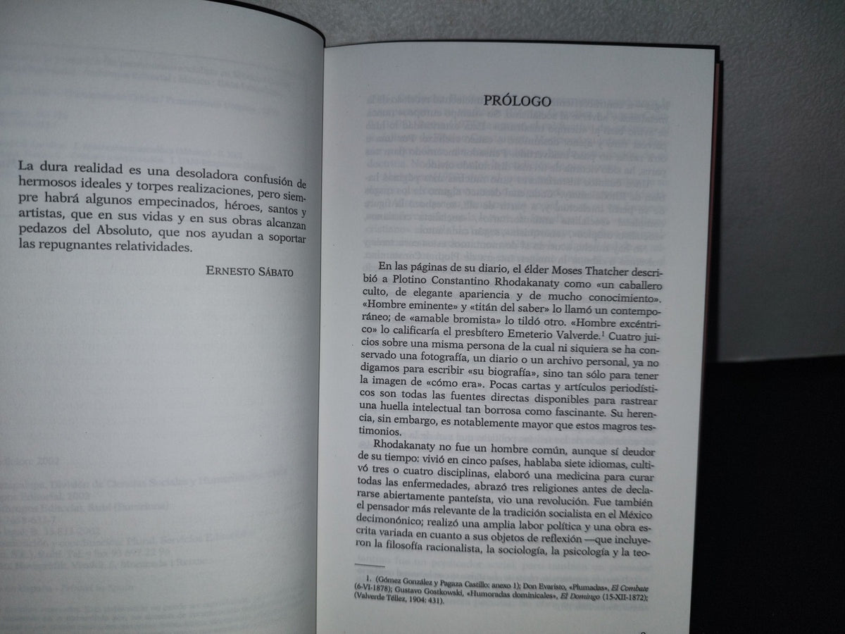 93- Rhodakanaty Y La Formación Del Pensamiento Socialista En México - Carlos Illades - 1A. Ed. 2002