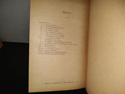 199- Historia Romana. Los Orígenes. Las Conquistas, El Imperio - A. Malet - 1922