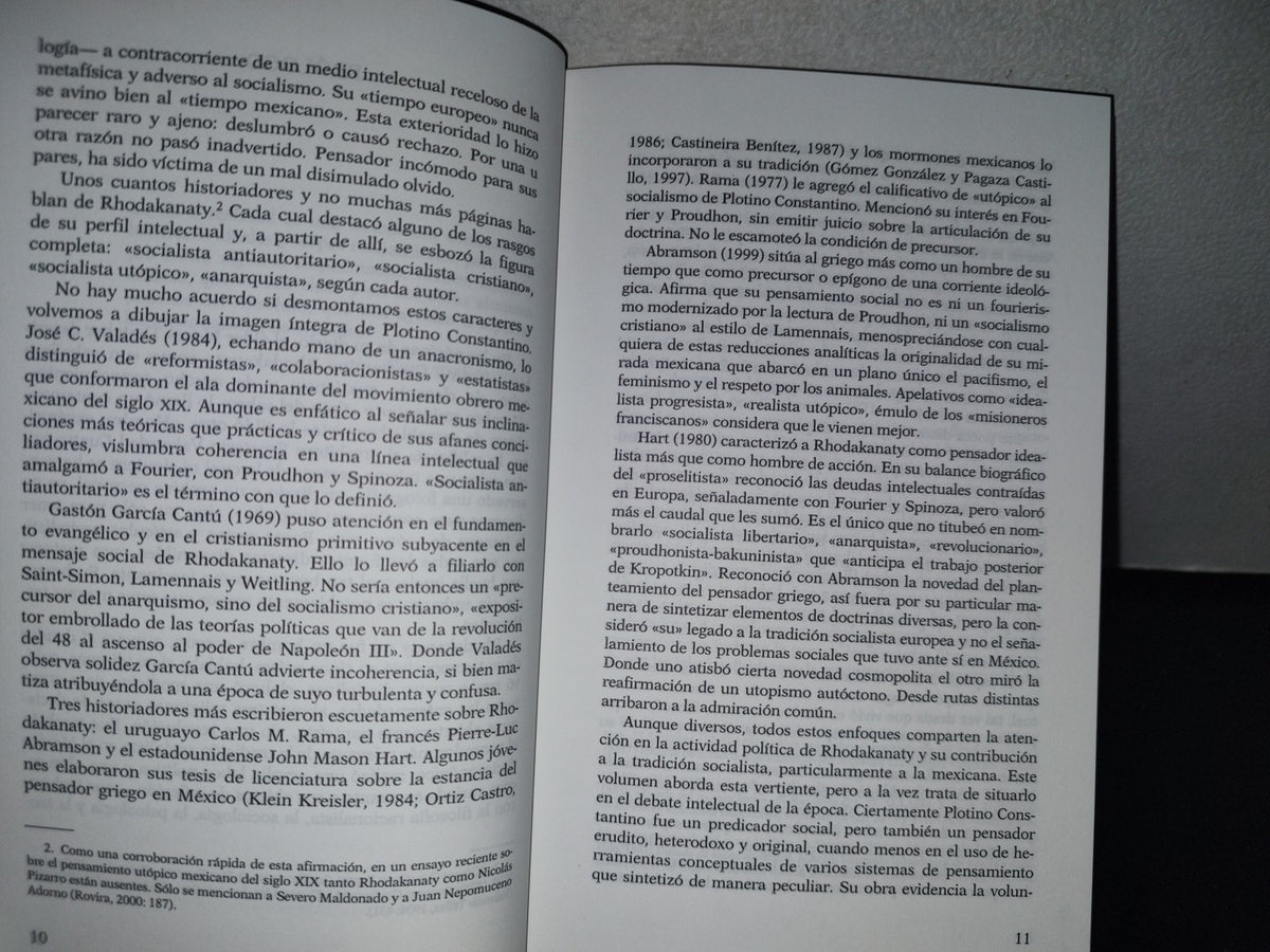 93- Rhodakanaty Y La Formación Del Pensamiento Socialista En México - Carlos Illades - 1A. Ed. 2002