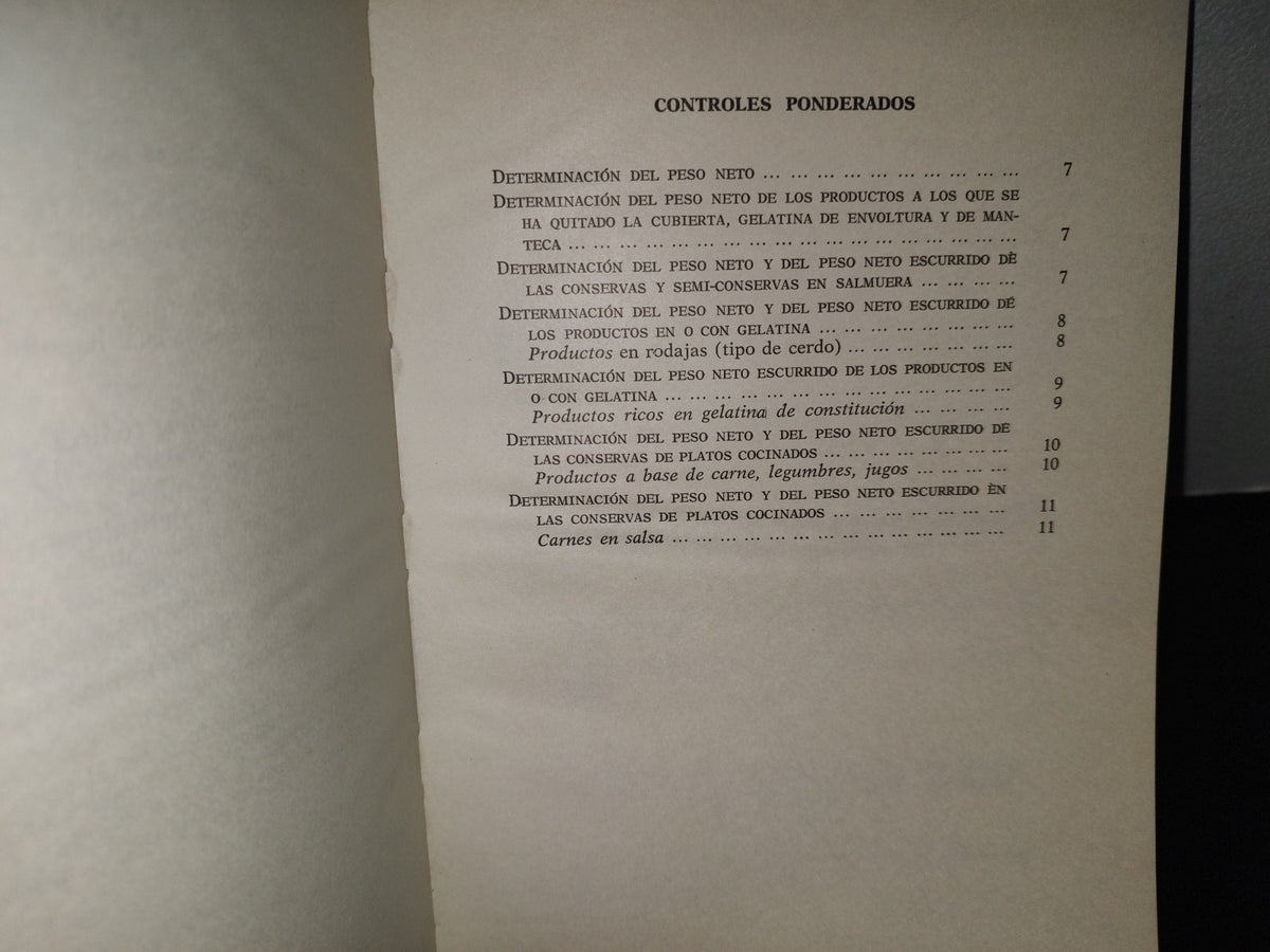 114- Métodos De Análisis De La Industria Charcutera - Editorial Acribia. Zaragoza - 1974