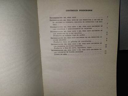 114- Métodos De Análisis De La Industria Charcutera - Editorial Acribia. Zaragoza - 1974
