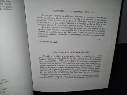 54- Mallorca, Menorca E Ibiza - José Pla - Ediciones Destino, Barcelona, 1962