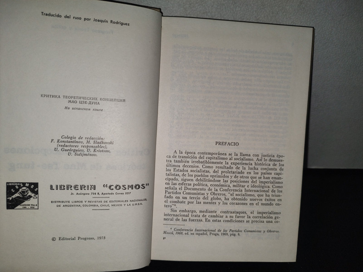 84- Crítica De Las Concepciones Teóricas De Mao Tse-Tung - Editorial Progreso, 1973
