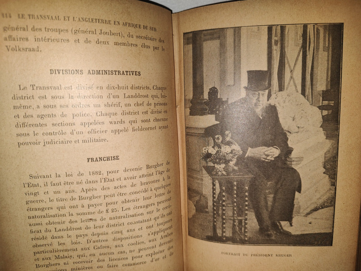 60- Francés- Le Transvaal Et L'Angleterre En Afrique Du Sud - Georges Aubert - Première Édition 1899