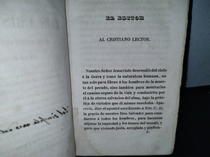 64- Manual De Los Cristianos, Dividido En Cuatro Libros. Obra Utilísima - París, Librería De Rosa, 1841