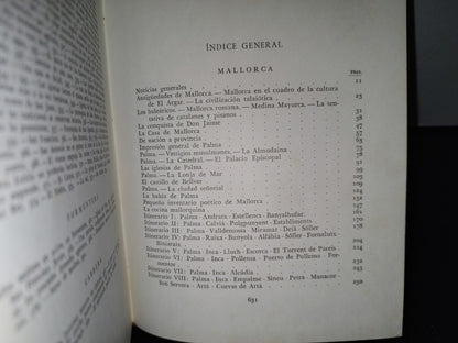 54- Mallorca, Menorca E Ibiza - José Pla - Ediciones Destino, Barcelona, 1962
