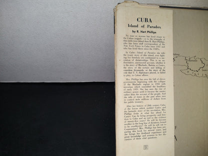 23- Cuba. Island Of Paradox. The Turbulent Growth Of A Country - R. Hart Phillips - 60'S - 70'S