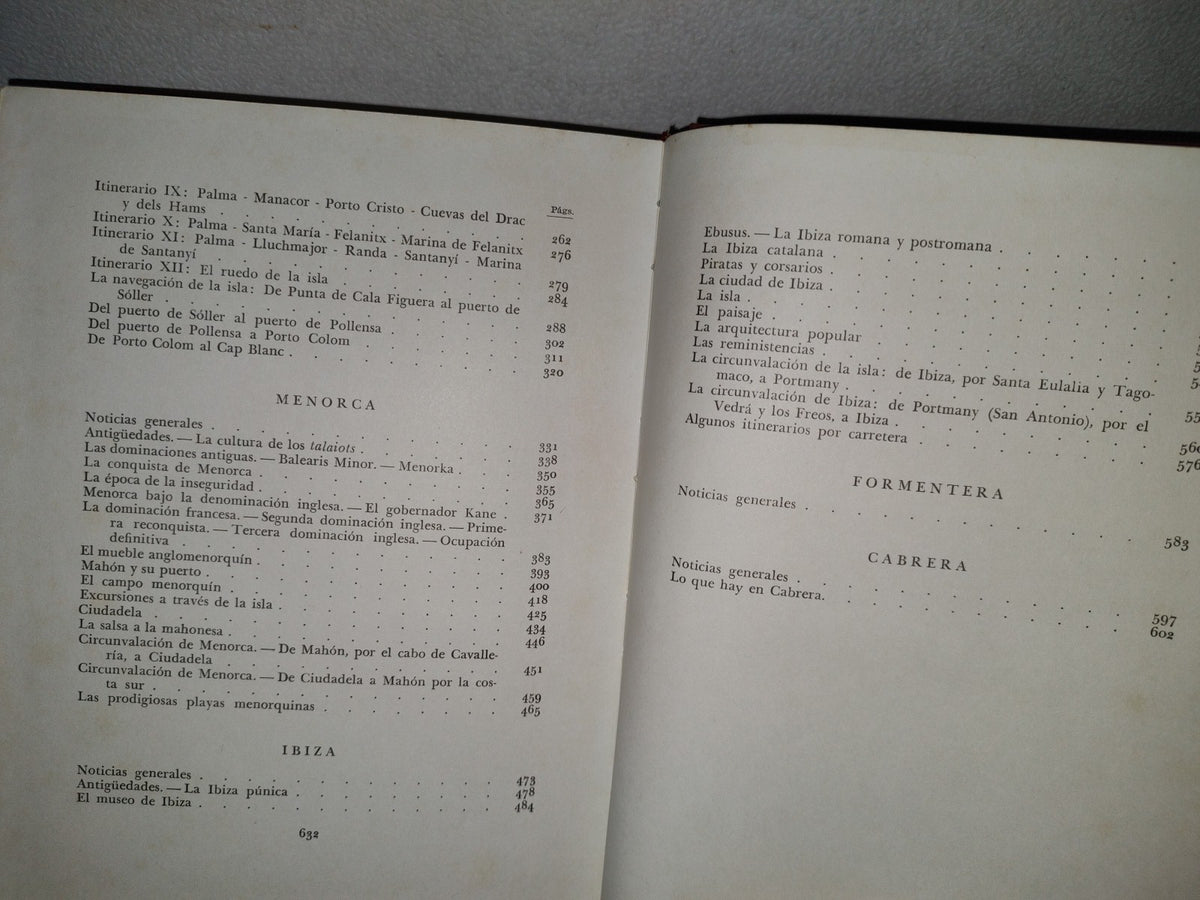 54- Mallorca, Menorca E Ibiza - José Pla - Ediciones Destino, Barcelona, 1962