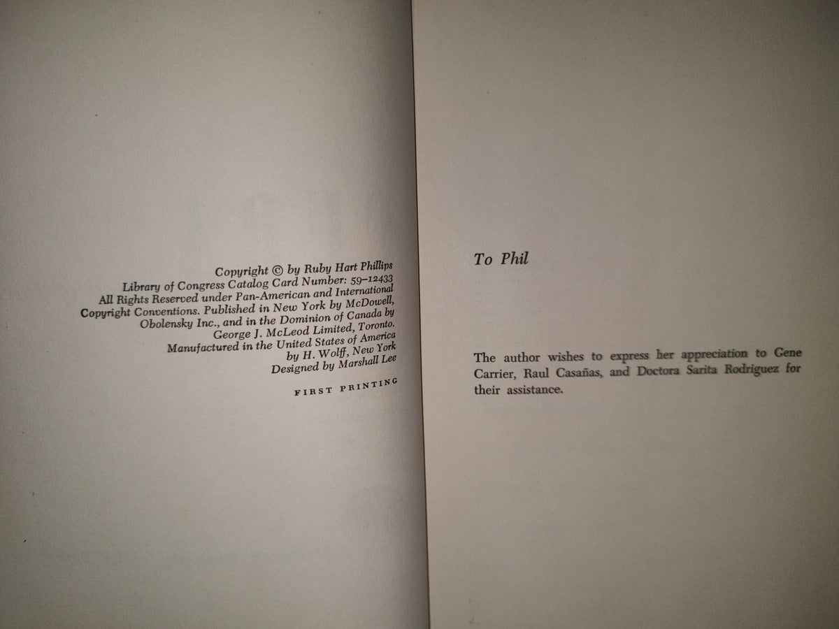 23- Cuba. Island Of Paradox. The Turbulent Growth Of A Country - R. Hart Phillips - 60'S - 70'S