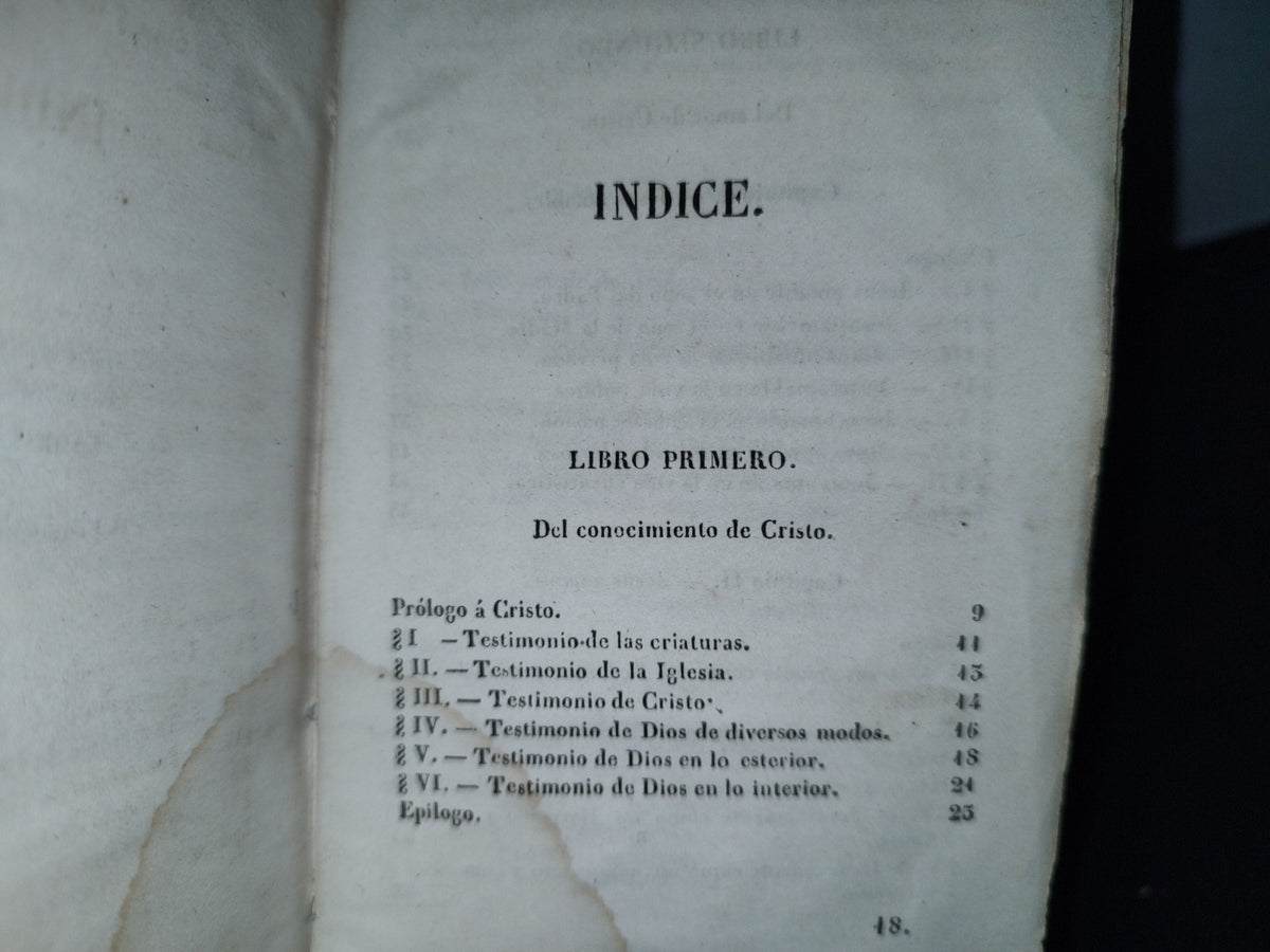 64- Manual De Los Cristianos, Dividido En Cuatro Libros. Obra Utilísima - París, Librería De Rosa, 1841