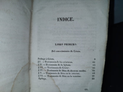 64- Manual De Los Cristianos, Dividido En Cuatro Libros. Obra Utilísima - París, Librería De Rosa, 1841