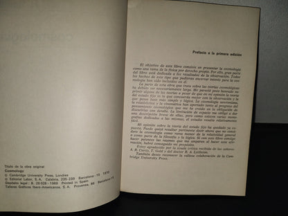 196- Cosmología - H. Bondi. Nueva Colección Labor - 1970