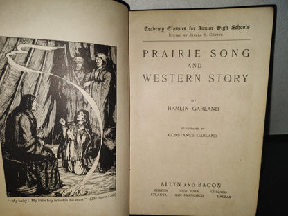 60- Inglés. Prairie Song And Western Story - Hamlin Garland. Allyn And Bacon - 1928