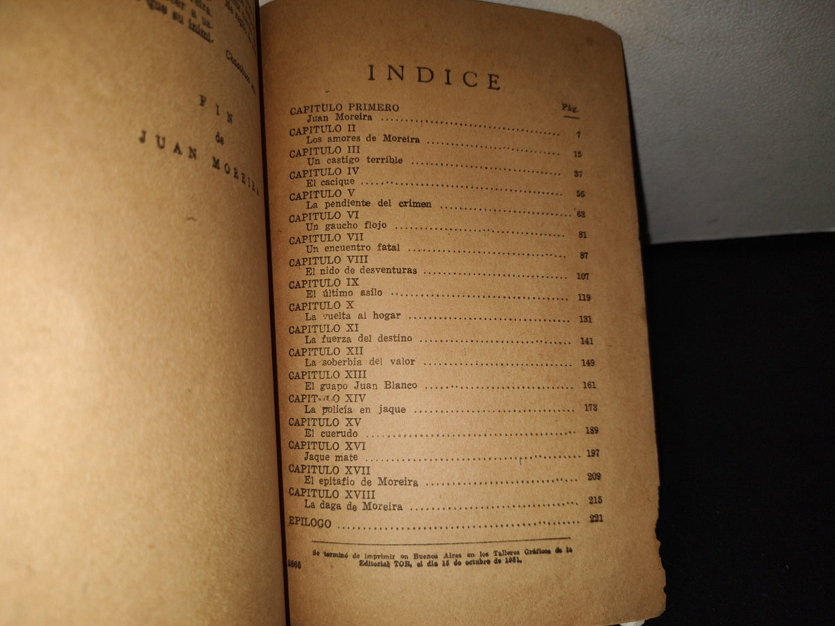 151- Juan Moreira - Eduardo Gutiérrez - Editorial Tor, S. R. L. - 1951
