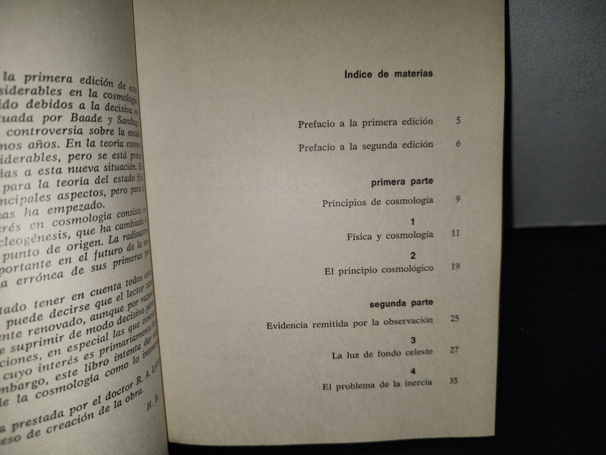196- Cosmología - H. Bondi. Nueva Colección Labor - 1970