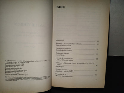 202- Así Le Vieron. Testimonios Sobre Mons. Escrivá De Balaguer - Ediciones Rialp, 1992