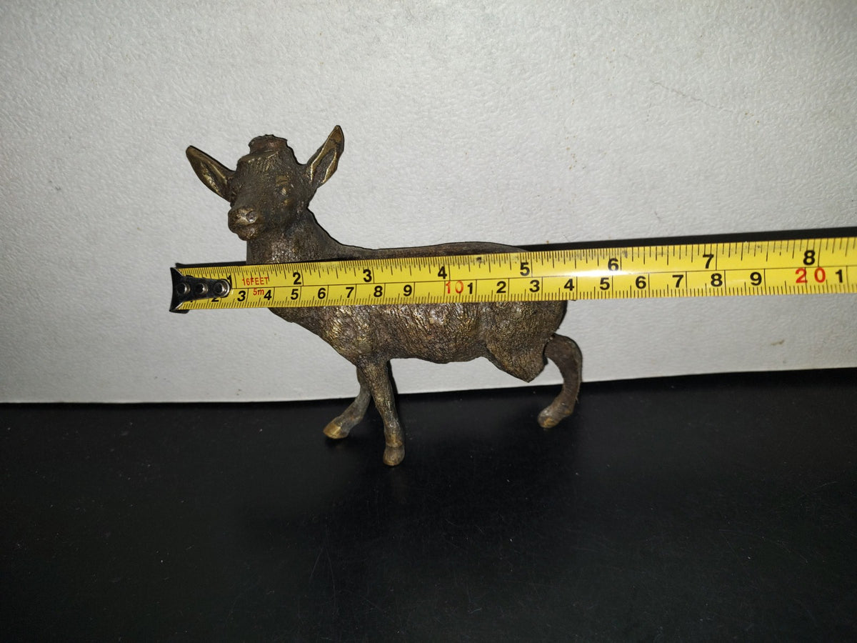 A5- Pieza De Bronce: Venado En Cuatro Patas - 70'S