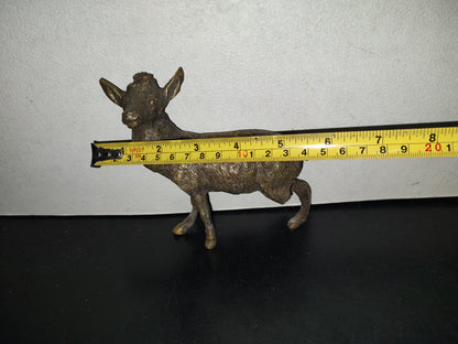 A5- Pieza De Bronce: Venado En Cuatro Patas - 70'S