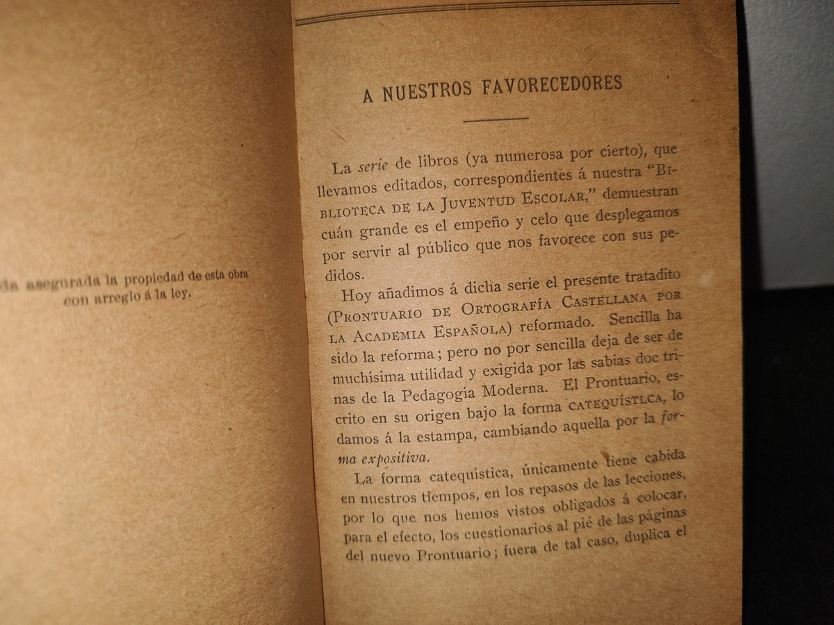 59- Prontuario De Ortografía Castellana Por La Real Academia Española - Por J. P. H. - 1900