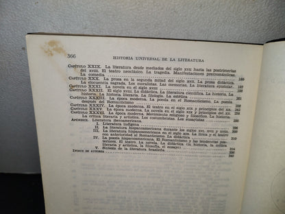 75- Historia Universal De La Literatura - A. Millares Carlo - Editorial Esfinge, S. A., 1983
