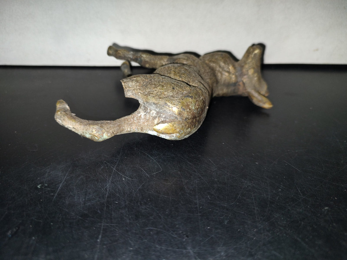 A5- Pieza De Bronce: Venado En Cuatro Patas - 70'S