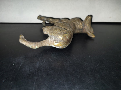 A5- Pieza De Bronce: Venado En Cuatro Patas - 70'S
