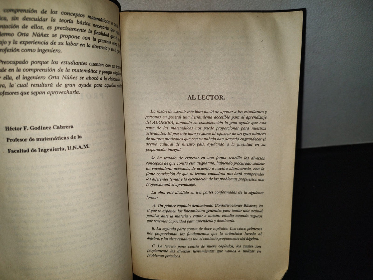 196- Álgebra. Ing. Guillermo Orta Núñez. Instituto Politécnico Nacional - 1996