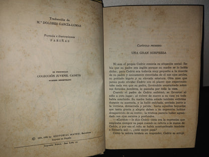 85- El Pequeño Lord - F. Hodgson Burnett - Editorial Mateu 1958