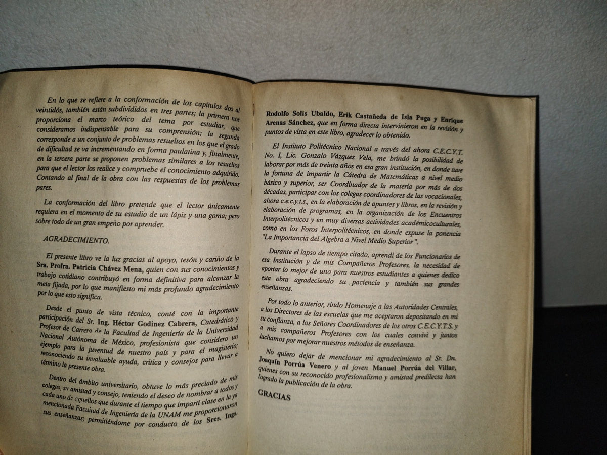 196- Álgebra. Ing. Guillermo Orta Núñez. Instituto Politécnico Nacional - 1996