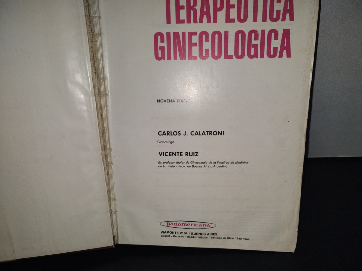 209- Terapéutica Ginecológica - Carlos J. Calatroni - Panamericana