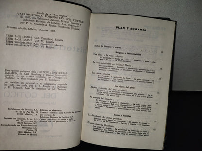 114- Historia Universal 5. Los Siglos Del Gótico - Carl Grimberg. Círculo De Lectores - 1967