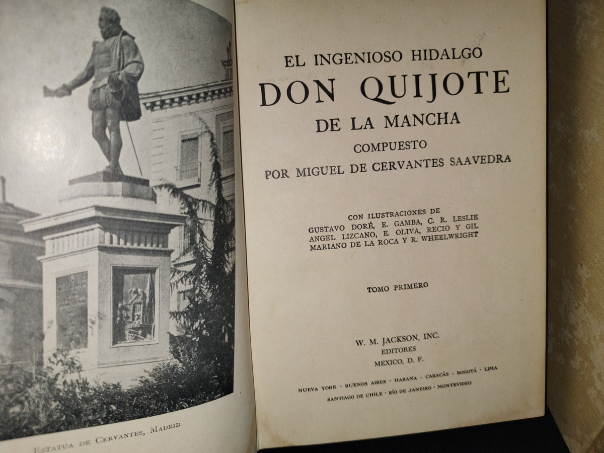 174- Don Quijote De La Mancha. W. M. Jackson, Inc. Los 4 Tomos - 1954